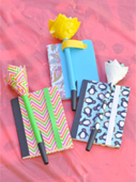 duct tape covered notebooks