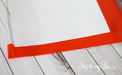 duct tape pencil bag how to tape sides