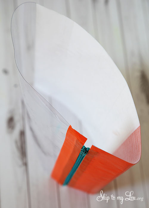 duct tape pencil bag side view