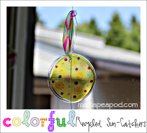 recycled sharpie sun catchers