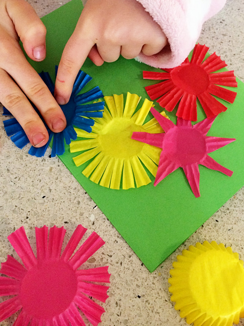 Summer flower bouquet birthday card