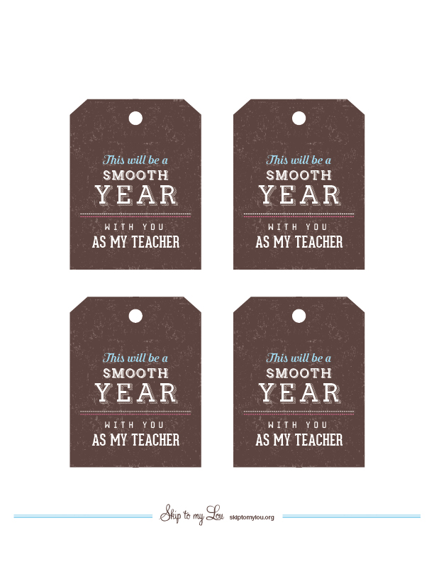 Smooth Year Printable Gift Tag 