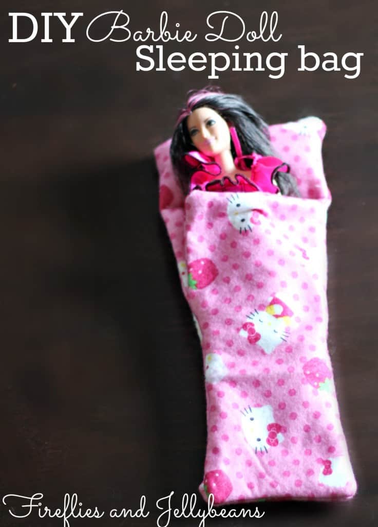 Easy DIY Barbie Doll Sleeping Bag tutorial | Skip To My Lou