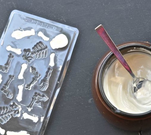 Melting the chocolate