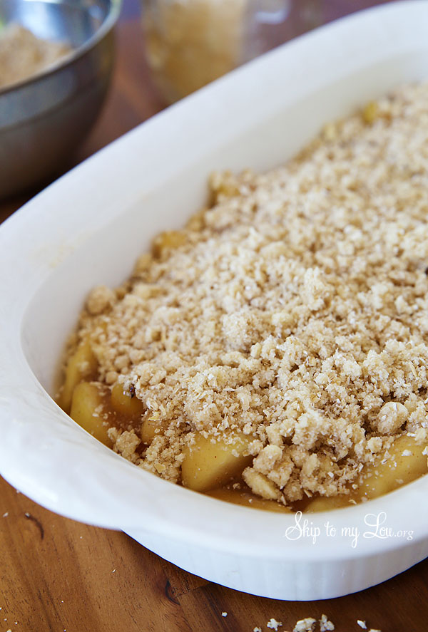 apple crisp topping