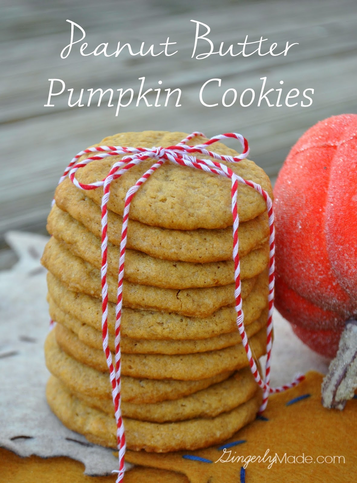 Peanut Butter Pumpkin Cookies