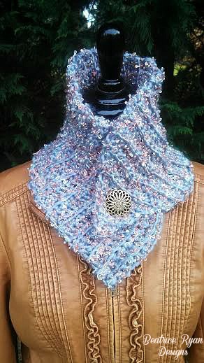 pastel crochet cowl pattern