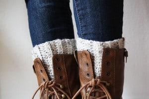 crochet boot cuff with jeans and brown shoes skip to my Lou