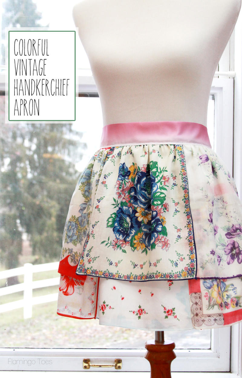 Colorful Vintage Handkerchief Apron