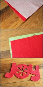 How to create an iron-on felt image- OneKriegerChick.com