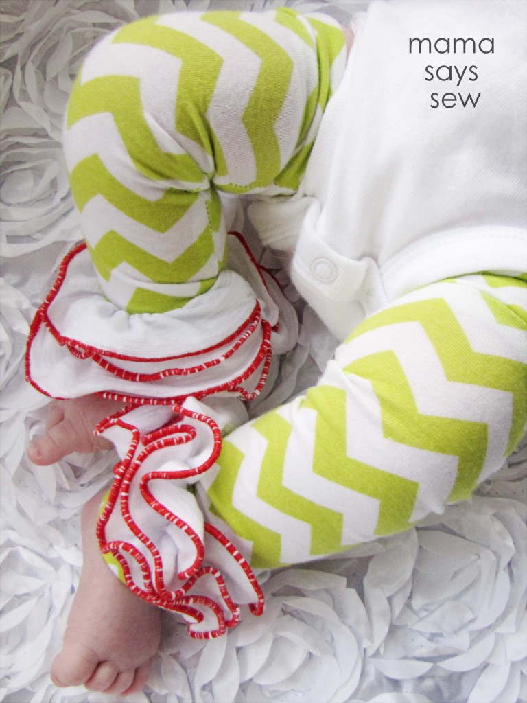 Baby gift idea ruffled leg warmers