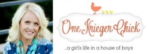 OneKriegerChick headshot and logo