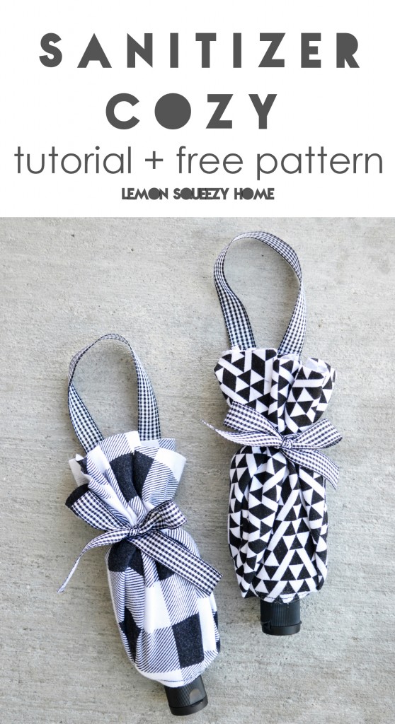 Hand Sanitizer Cozy Tutorial + Pattern // lemon squeezy home