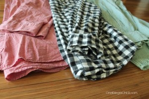 Shirts for pillows- OneKriegerChick.com