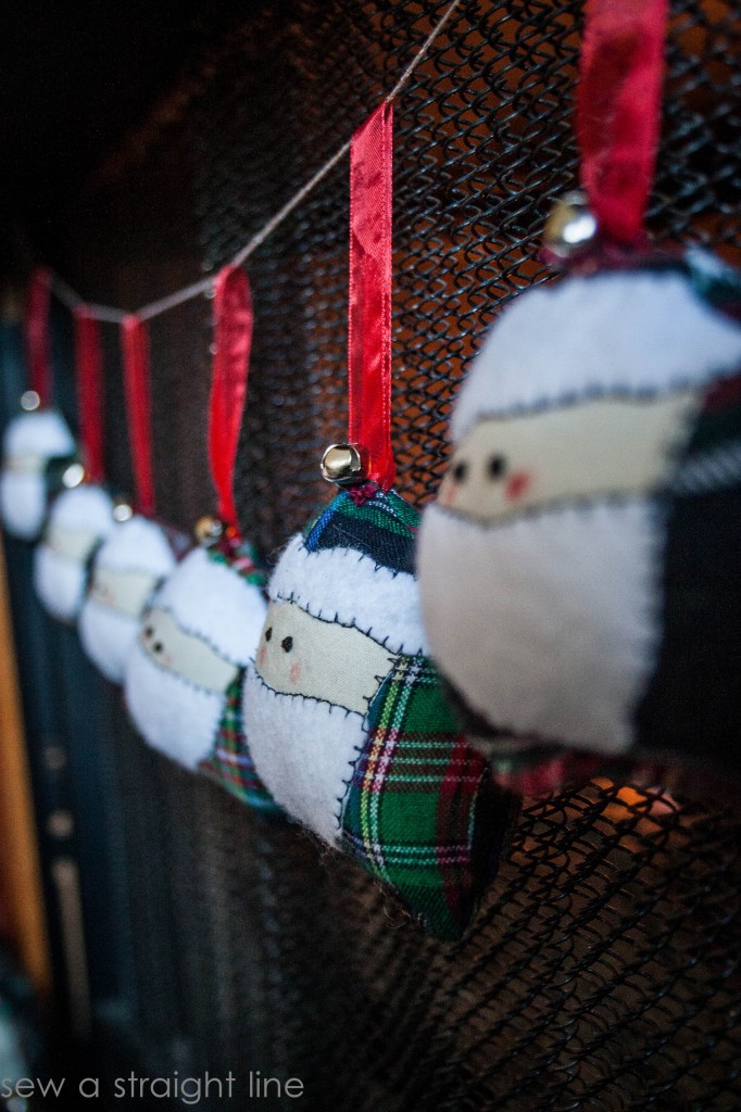 santa face ornaments sew a straight line-2-2