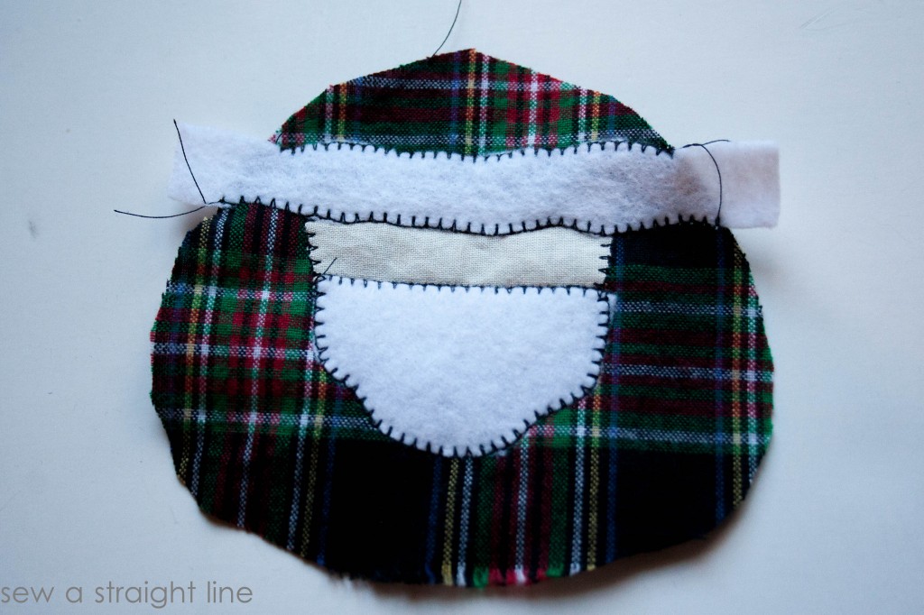 santa face ornaments sew a straight line-5