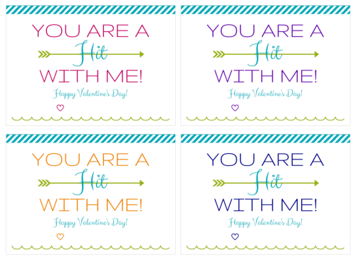 You Are a Hit with Me Valentine | Just a Girl and Her Blog for Skip to My Lou