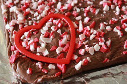 Peppermint-Fudge heart