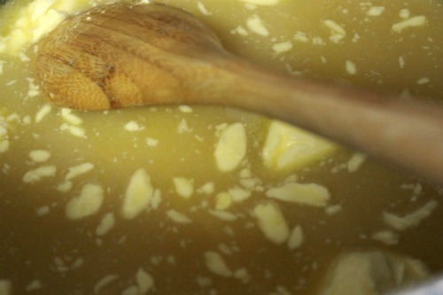 fudge- melted
