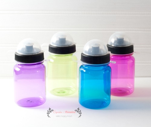 Colorful Water Bottles for Easter Crafts