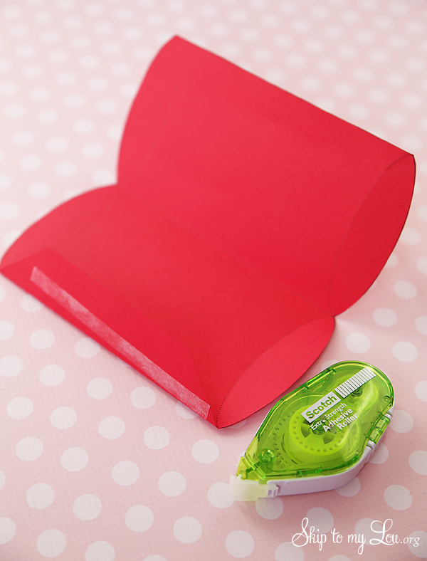 pillow box step 1