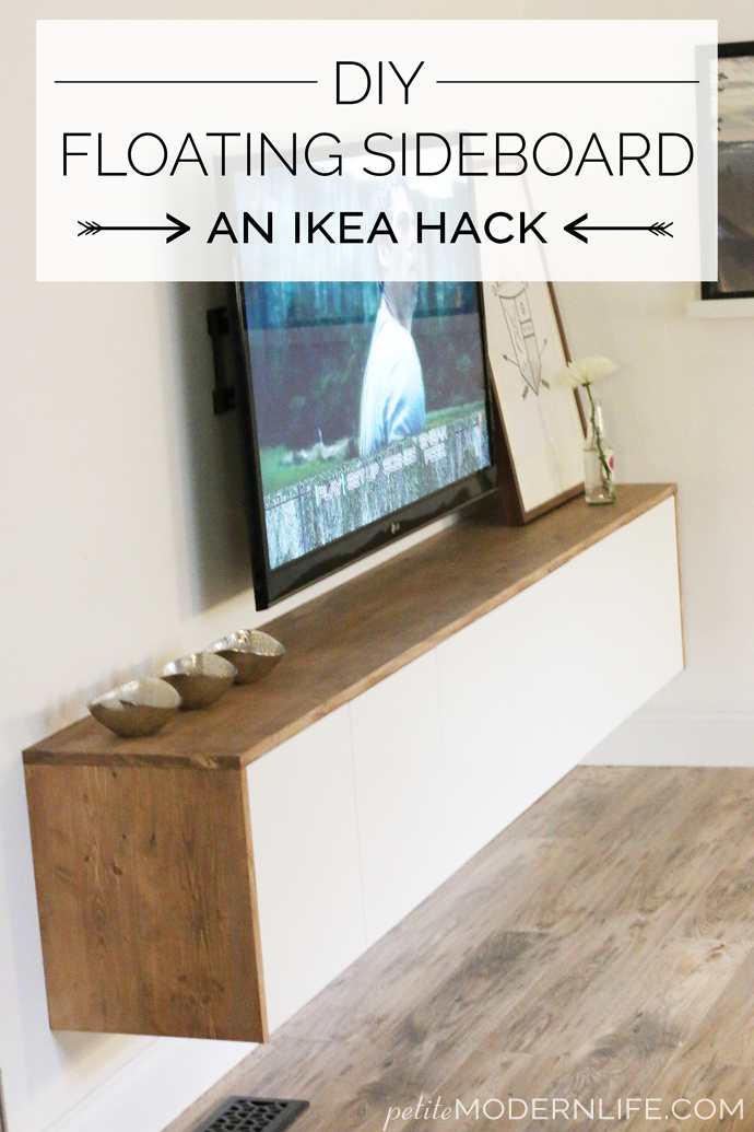 DIY floating sideboard