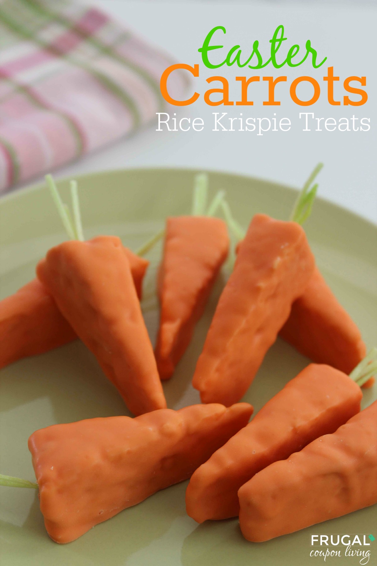 easter carrots rice krispie treats