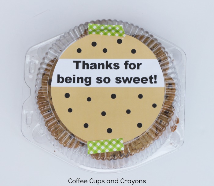 Free Printable Tag for Teacher Cookie Gift
