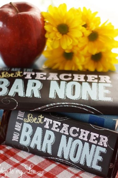 teacher appreciation printable candy bar cover