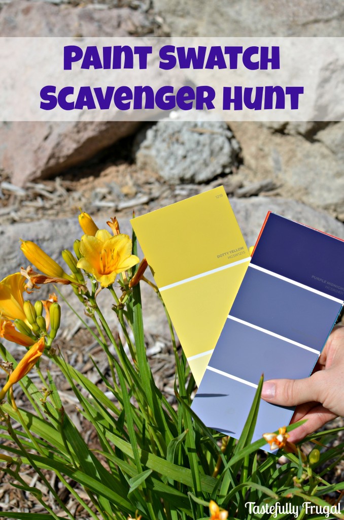 Paint Swatch Scavenger Hunt | Tastefully Frugal for Skip To My Lou