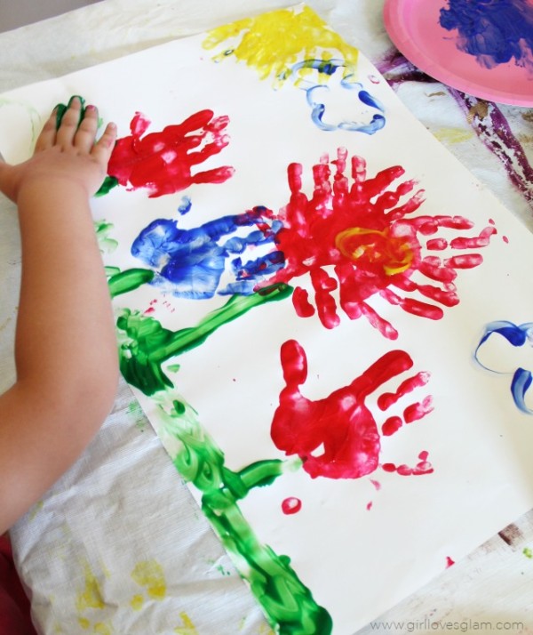 Flower Finger Painting