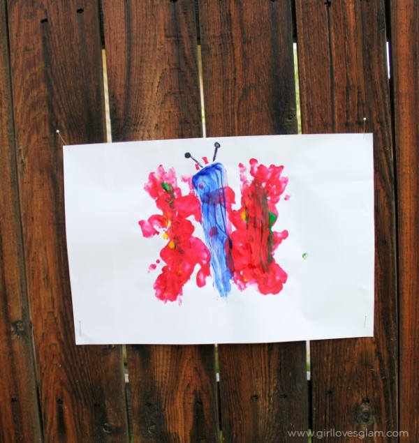 Summer Butterfly Fingerpainting