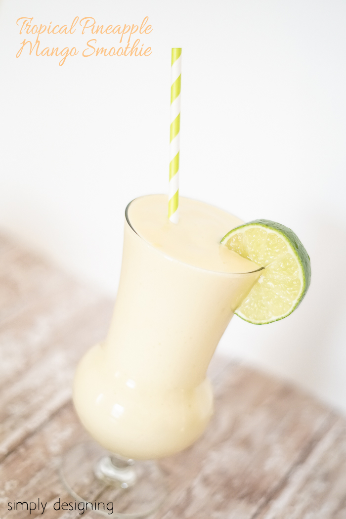 Tropical Pineapple Mango Smoothie