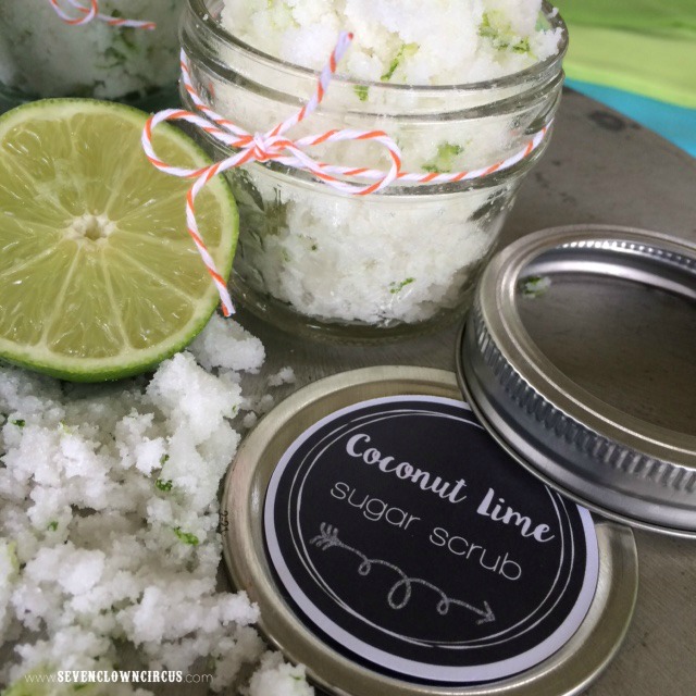 Coconut lime sugar scrub