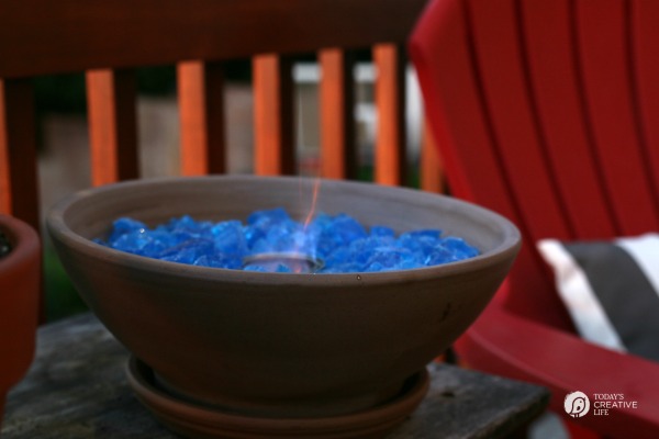 DIY Tabletop Fire Bowl | TodaysCreativeLife.com