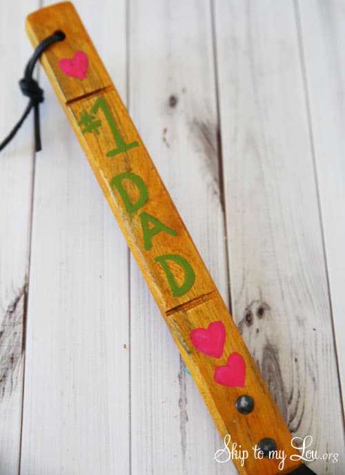 number one dad personalized spatula 