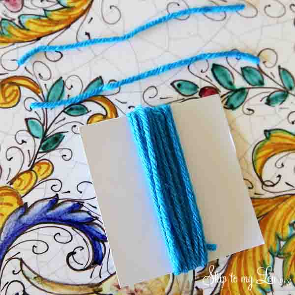 DIY tassel step 2