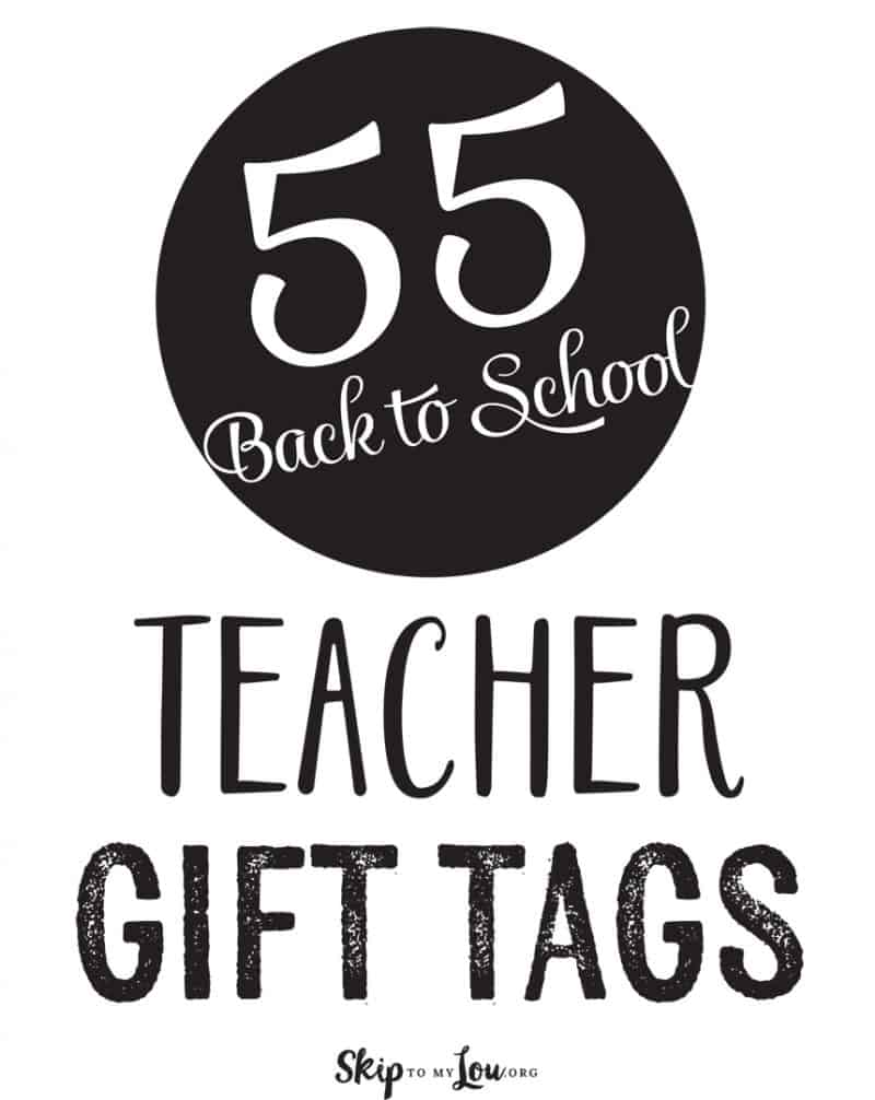 Back to School Teacher Gift Tags