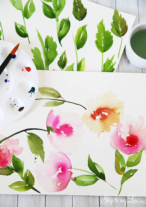 watercolor flowers