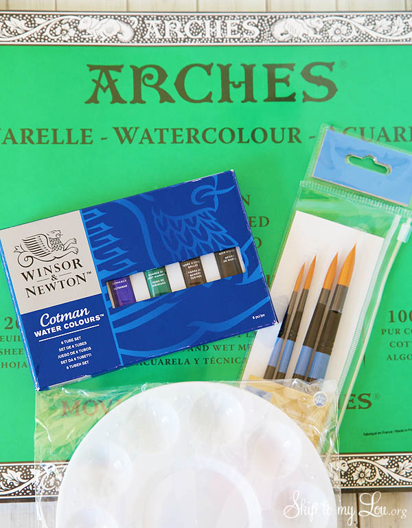 watercolor supplies