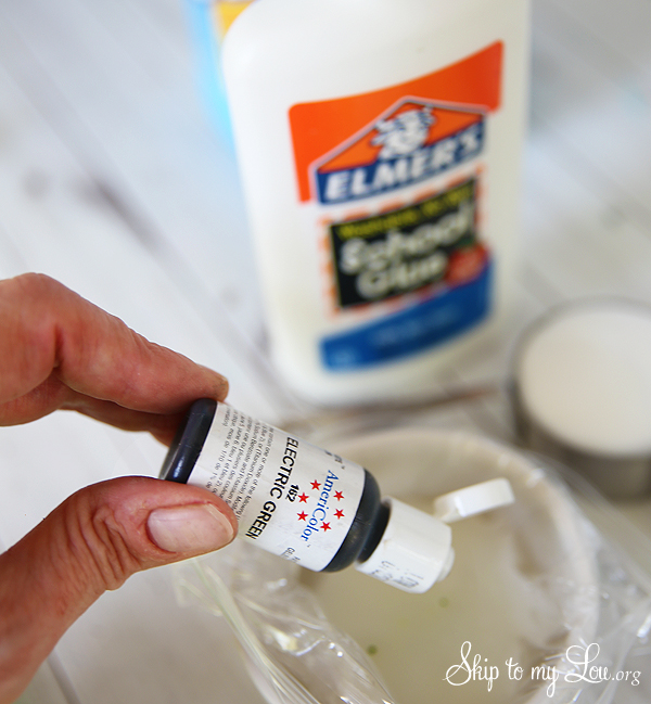 DIY glow in the dark slime