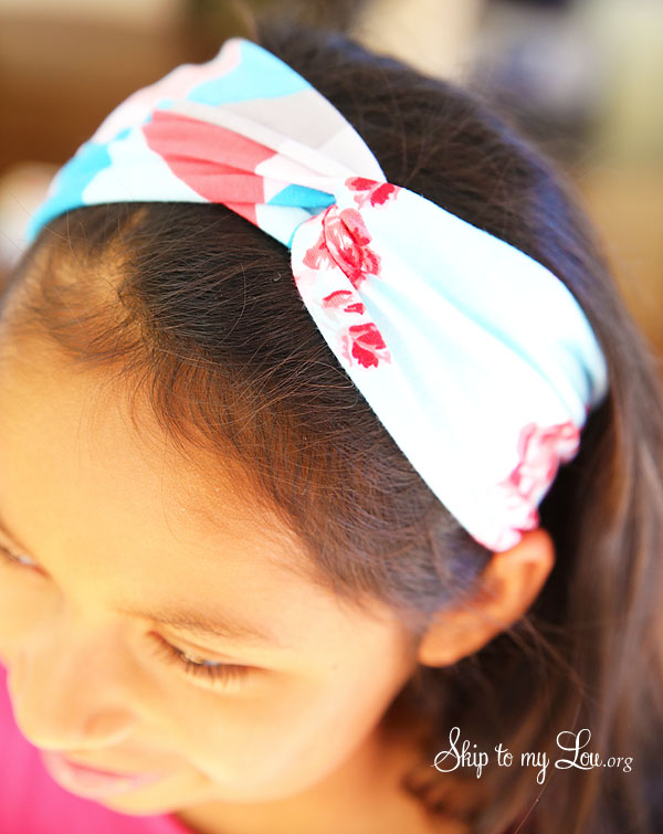 DIY looped headband