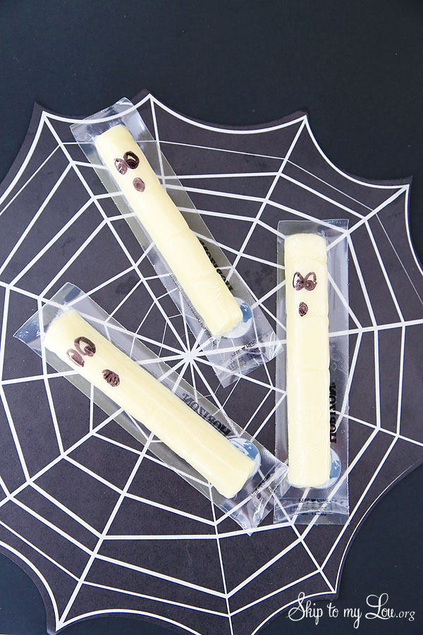 Ghost Cheese Sticks Halloween food
