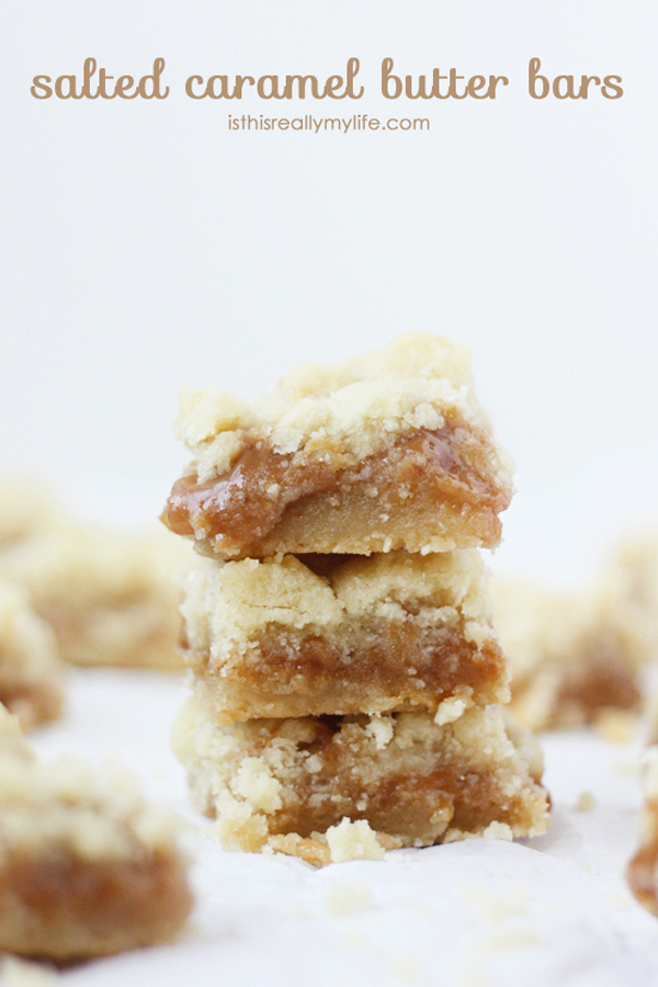 Salted caramel butter bars
