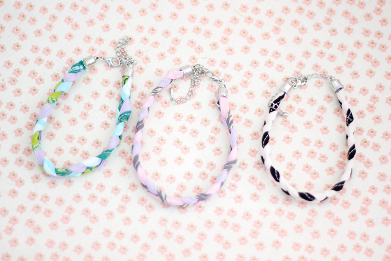Fabric Friendship Bracelet Tutorial | See Kate Sew at Skip to My Lou