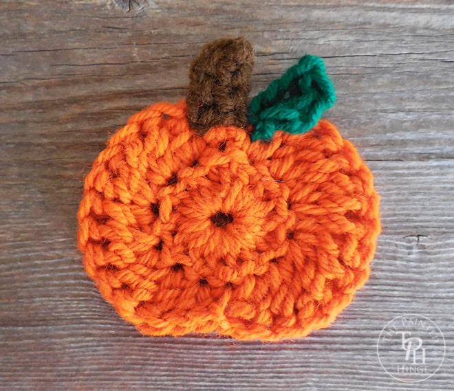 Crochet Pumpkin Applique Pattern