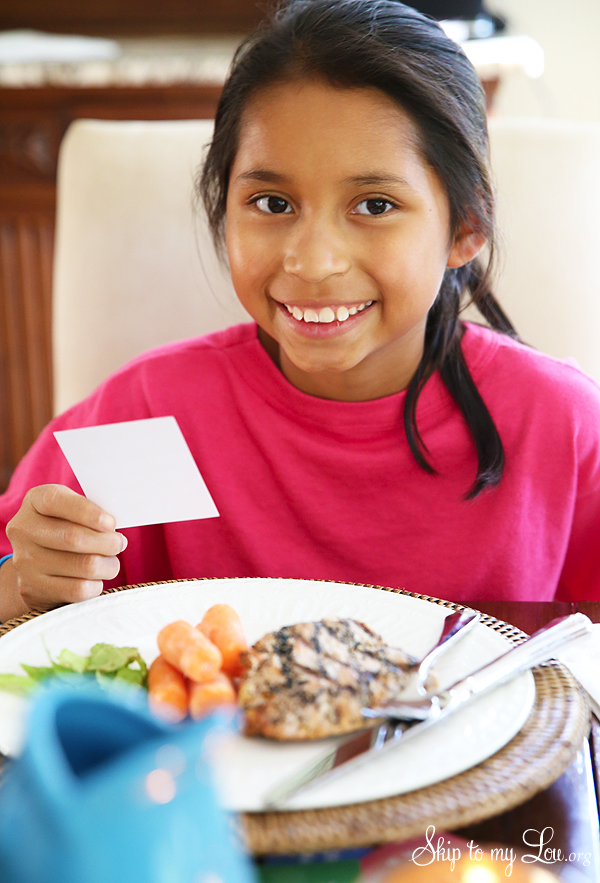 family dinner time questions