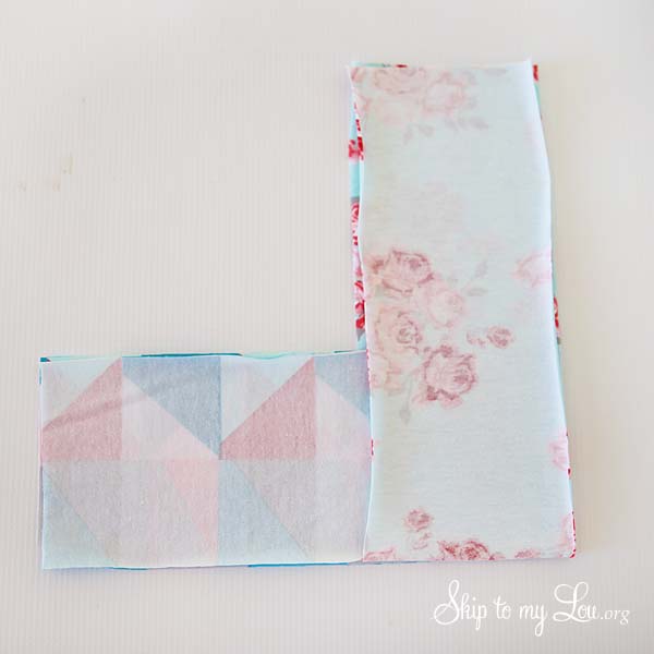 folding fabric looped headband tutorial