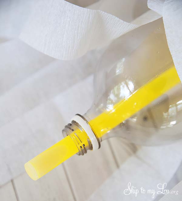 glowing ghost craft add glow stick