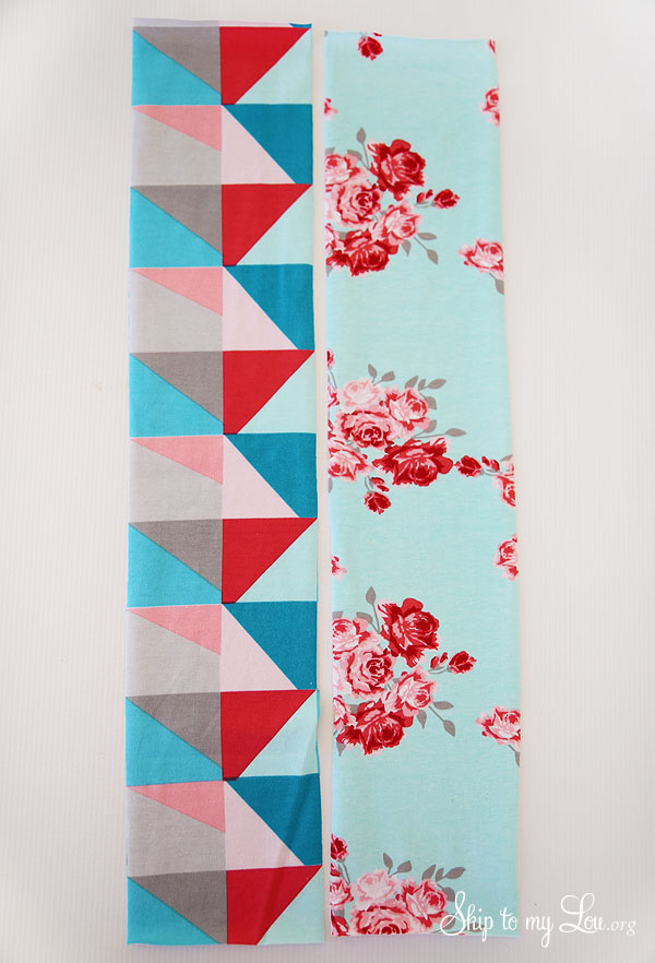 looped headband how to cut fabric